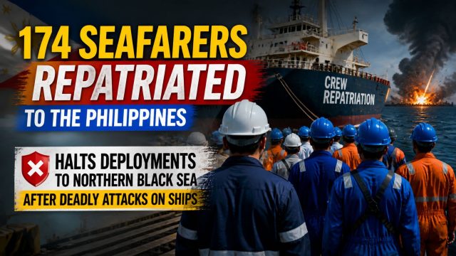 174 Seafarers repatriated to the Philippines