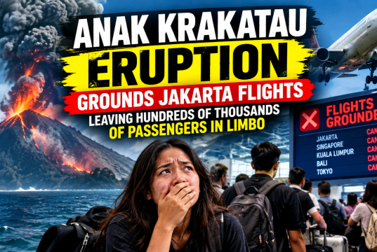 Anak Krakatau Eruption Grounds Jakarta Flights, Leaving Hundreds of Thousands of Passengers in Limbo Anak Krakatau Eruption Grounds Jakarta Flights, Leaving Hundreds of Thousands of Passengers in Limbo