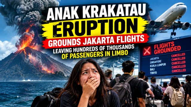 Anak Krakatau Eruption Grounds Jakarta Flights, Leaving Hundreds of Thousands of Passengers in Limbo