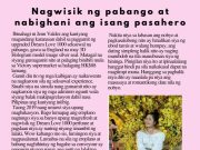 Nagwisik ng pabango at nabighani ang isang pasahero HK Pinoy Tv News 30th Sep 26 - 27th Oct 26 FB Post and Pin up