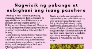 Nagwisik ng pabango at nabighani ang isang pasahero HK Pinoy Tv News 30th Sep 26 - 27th Oct 26 FB Post and Pin up
