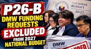 P26-B DMW funding requests excluded from 2027 National Budget P26-B DMW funding requests excluded from 2027 National Budget