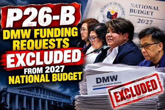 P26-B DMW funding requests excluded from 2027 National Budget P26-B DMW funding requests excluded from 2027 National Budget