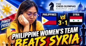 Philippine women’s team sweep past Syria at World Chess Olympiad, set up clash with Hungary Philippine women's chess team beats Syria at World Chess Olympiad