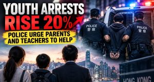 HK Police Urge Parents and Teachers to Help as Youth Arrests Rise 20% Police Urge Parents and Teachers to Help as Youth Arrests Rise 20% in Hong Kong