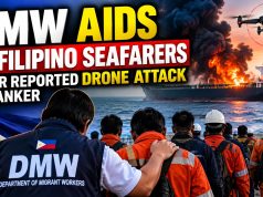 DMW aids 25 Filipino seafarers after reported drone attack on tanker DMW aids 25 Filipino seafarers after reported drone attack on tanker