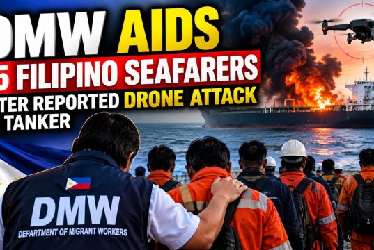 DMW aids 25 Filipino seafarers after reported drone attack on tanker DMW aids 25 Filipino seafarers after reported drone attack on tanker