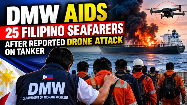 DMW aids 25 Filipino seafarers after reported drone attack on tanker