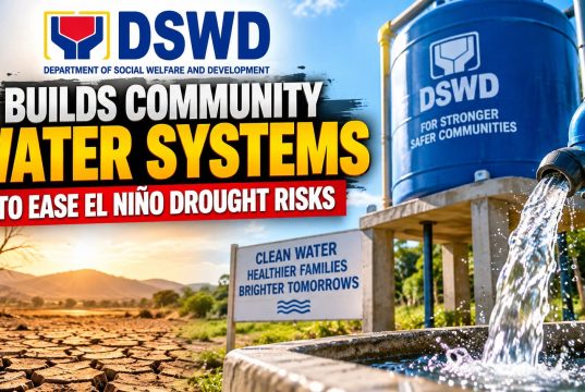 DSWD builds community water systems to ease El Niño drought risks DSWD builds community water systems to ease El Niño drought risks