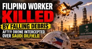 Filipino Worker Killed by Falling Debris After Drone Intercepted Over Saudi Oilfield Filipino Worker Killed by Falling Debris After Drone Intercepted