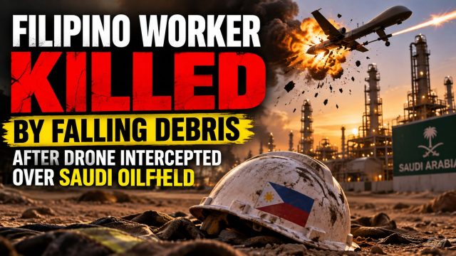 Filipino Worker Killed by Falling Debris After Drone Intercepted