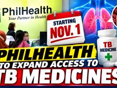 PhilHealth to expand access to TB medicines starting Nov. 1 PhilHealth to expand access to TB