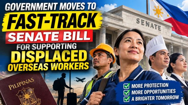 Philippine government moves to fast-track Senate Bill