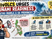Phivolcs urge tsunami readiness in Metro Manila, 66 provinces Phivolcs urge tsunami readiness in Metro Manila, 66 provinces