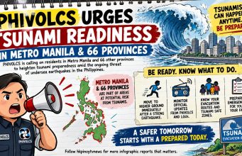 Phivolcs urge tsunami readiness in Metro Manila, 66 provinces Phivolcs urge tsunami readiness in Metro Manila, 66 provinces