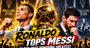 Ronaldo tops Messi in fan vote for greatest Ballon d’Or season Ronaldo tops Messi in fan vote honoring greatest Ballon d’Or season
